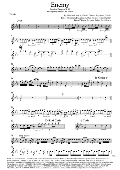 Enemy (arr. Márcio Moreira Júnior)
