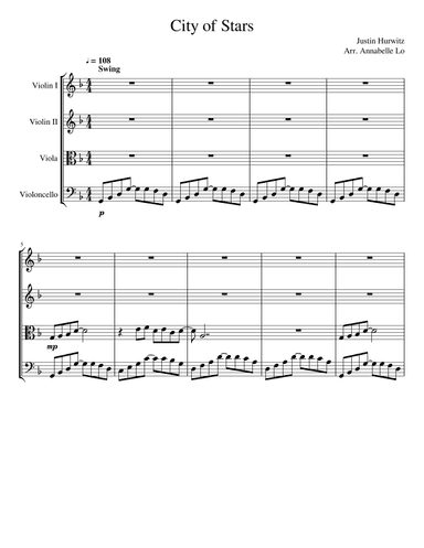 City Of Stars (arr. Annabelle Lo)