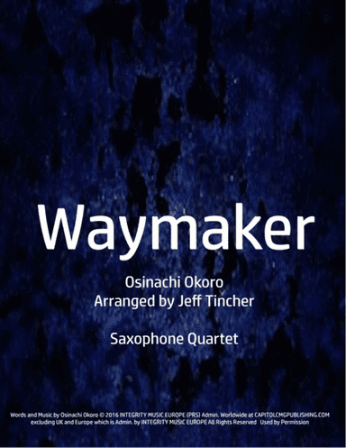 Way Maker (arr. Jeff Tincher)