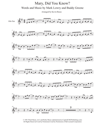 Mary, Did You Know? (arr. Kevin Busse)