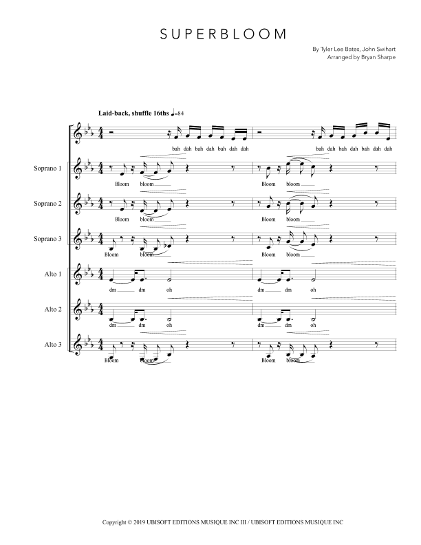 Superbloom (arr. Bryan Sharpe)