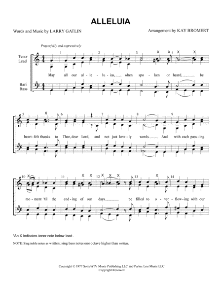 Alleluia (arr. Kay Bromert)