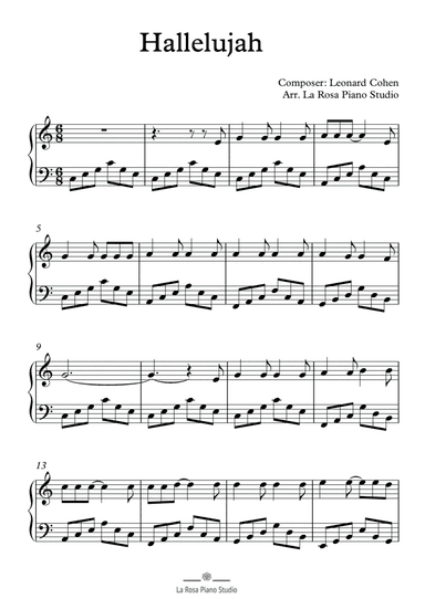 Hallelujah (arr. La Rosa Piano Studio)