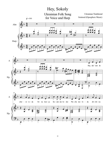 Hey, Sokoly (arr. Irminsul (Opusphere Music))