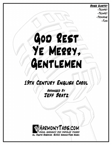 God Rest Ye Merry, Gentlemen (Brass Quartet) (arr. Jeff Bratz)