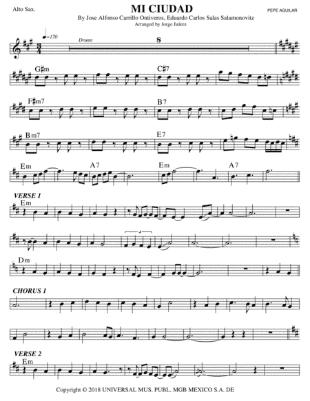 Mi Ciudad (arr. Jorge Juárez)