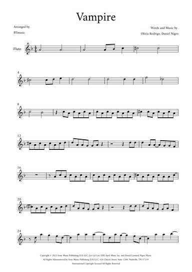 Vampire (arr. BTmusic)