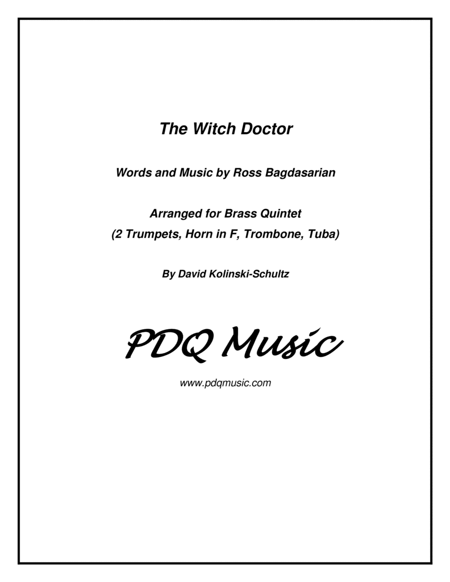 Witch Doctor (arr. David Kolinski-Schultz)