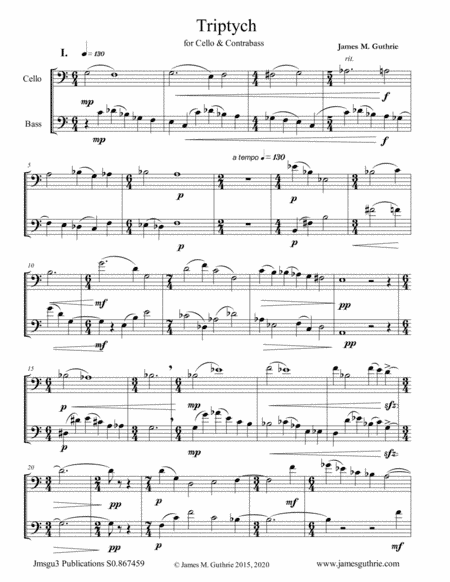 Guthrie: Triptych for Cello & Contrabass