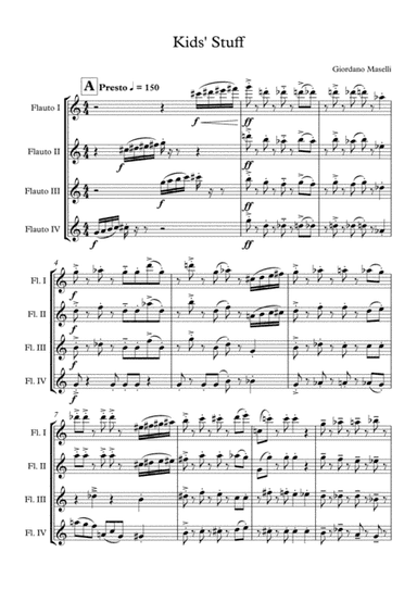 Kids' Stuff - Giordano Maselli (flute quartet)