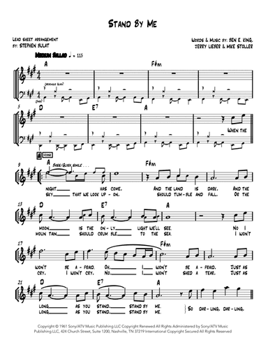 Stand By Me (arr. Stephen Bulat)