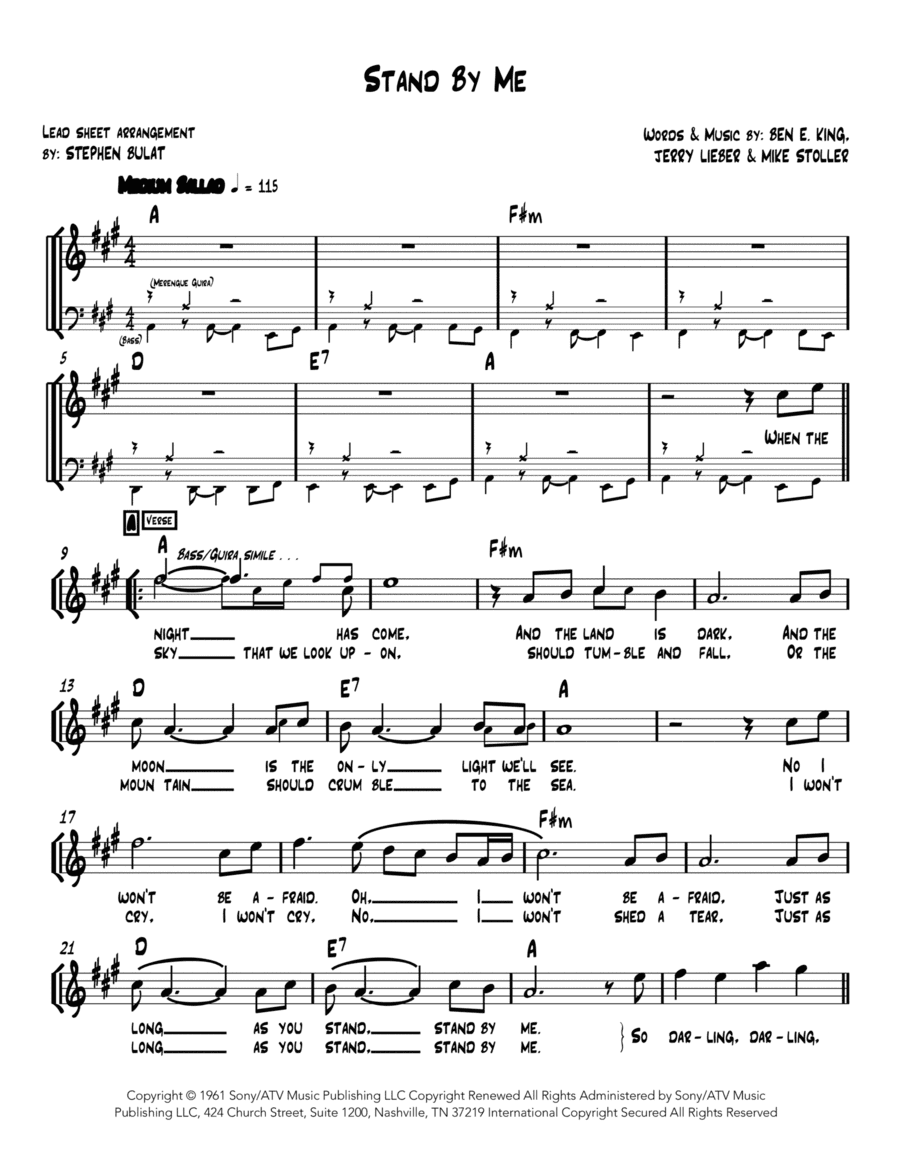 Stand By Me (arr. Stephen Bulat)