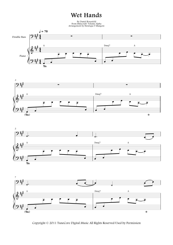 Wet Hands (arr. Henrique F Mangoni)