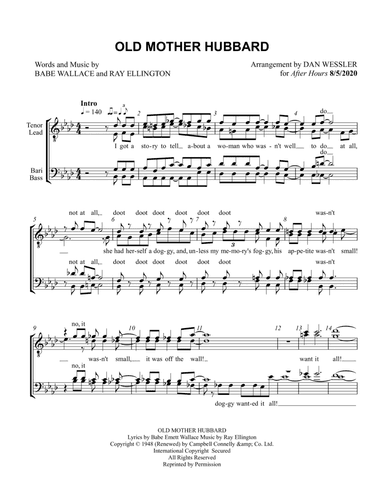 Old Mother Hubbard (arr. Dan Wessler)