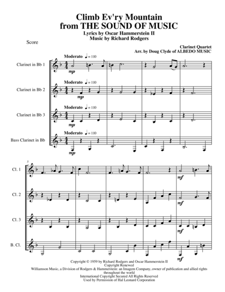 Climb Ev'ry Mountain (arr. Doug Clyde)