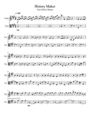 History Maker (arr. Emma Hayes)