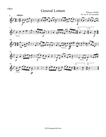 General Lottum (arr. Nick Lacanski)