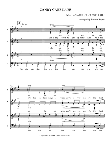 Candy Cane Lane (arr. Rowena Harper)