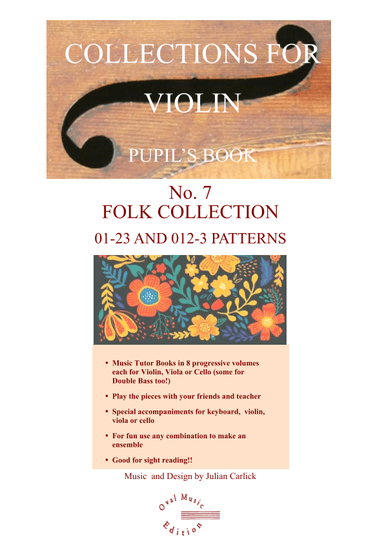 PUPIL BOOK Vol 7 Folk  Collection for Violin