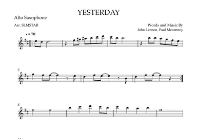 Yesterday (arr. SMLStar)