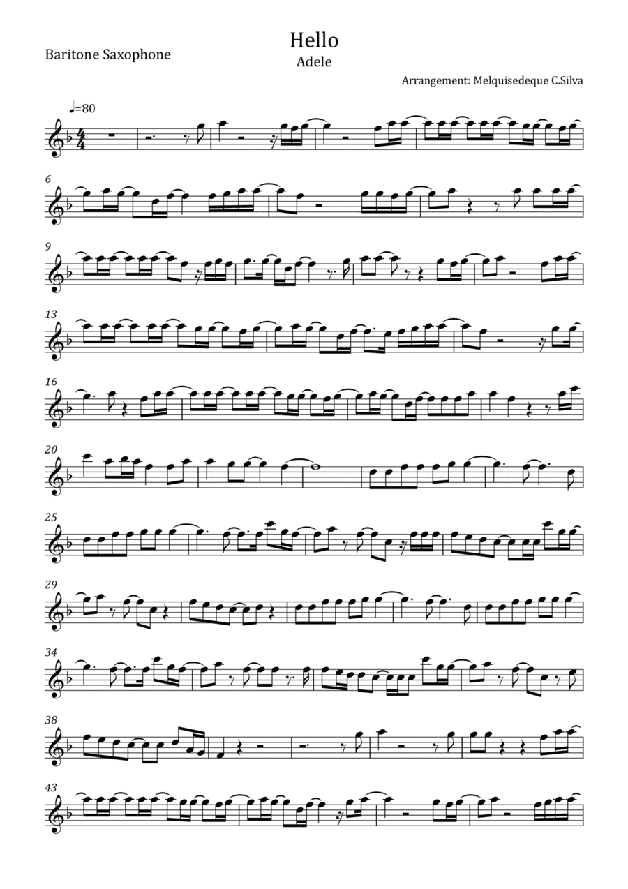 Hello (arr. Melquisedeque C.Silva)