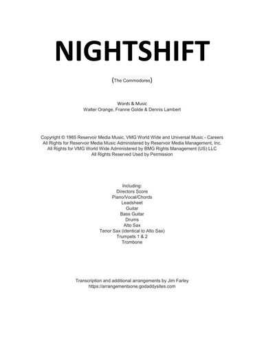Nightshift (arr. Jim Farley)