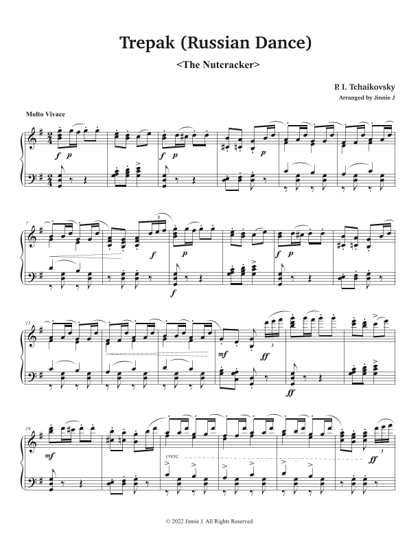 Russian Dance 'Trepak' (The Nutcracker) (arr. Jinnie J)