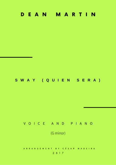 Sway (quien Sera) (arr. César Madeira)