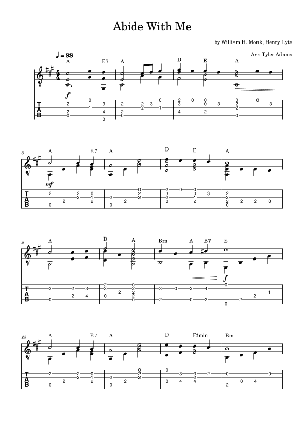 Abide With Me (arr. Tyler Adams)