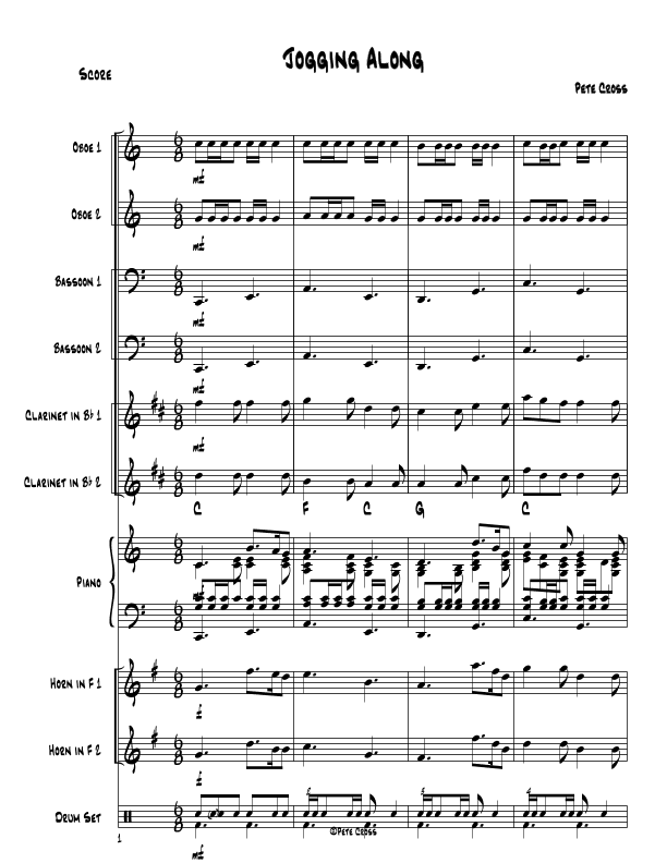 Jogging along woodwind