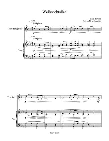 Weihnachtslied (arr. Nick Lacanski)