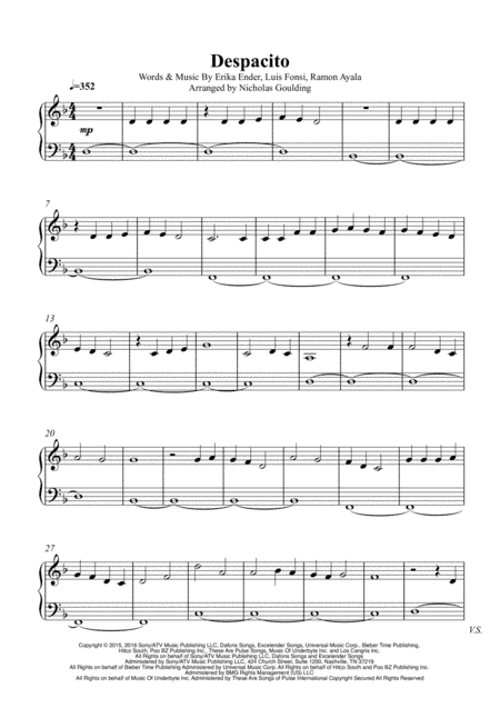 Despacito (arr. Nicholas Goulding)