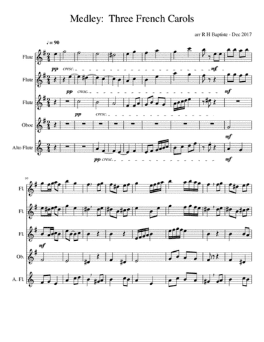 Medley - Three French Carols (arr. R H Baptiste)