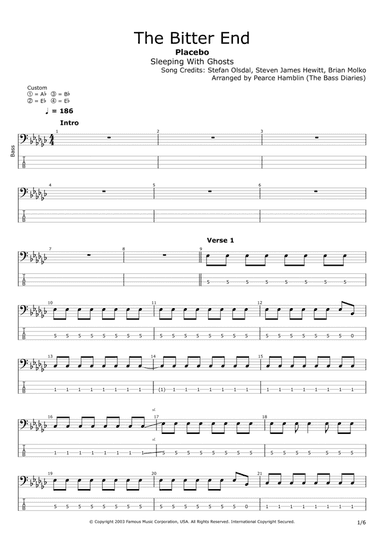 The Bitter End (arr. The Bass Diaries)