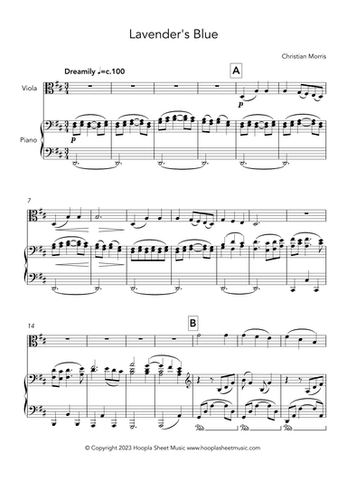 Lavender's Blue (Fantasy) (arr. Christian Morris)