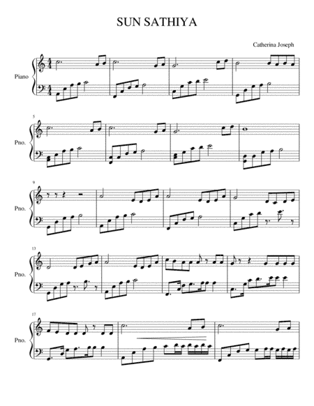 Sun Saathiya: ABCD 2 (arr. Catherina Joseph)