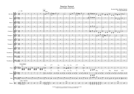 Sunrise, Sunset (arr. Daryl McKenzie)