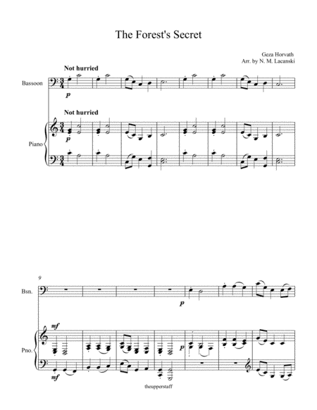 The Forest's Secret (arr. Nick Lacanski)