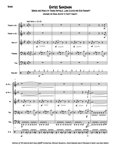 Enter Sandman (arr. Scott Hagarty)