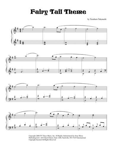 Fairy Tail (arr. NatiJazz)