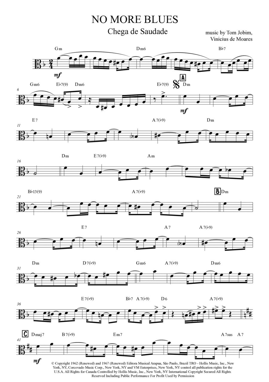 Chega De Saudade (no More Blues) (arr. Anderson Quevedo)