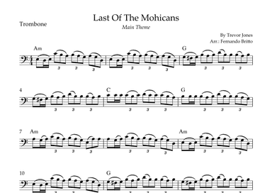 Last Of The Mohicans (main Theme) (arr. Fernando Britto)