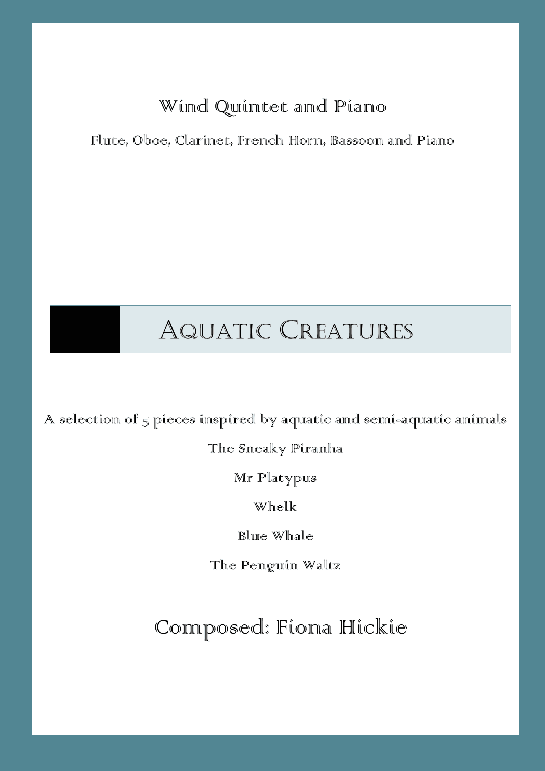 Aquatic Creatures