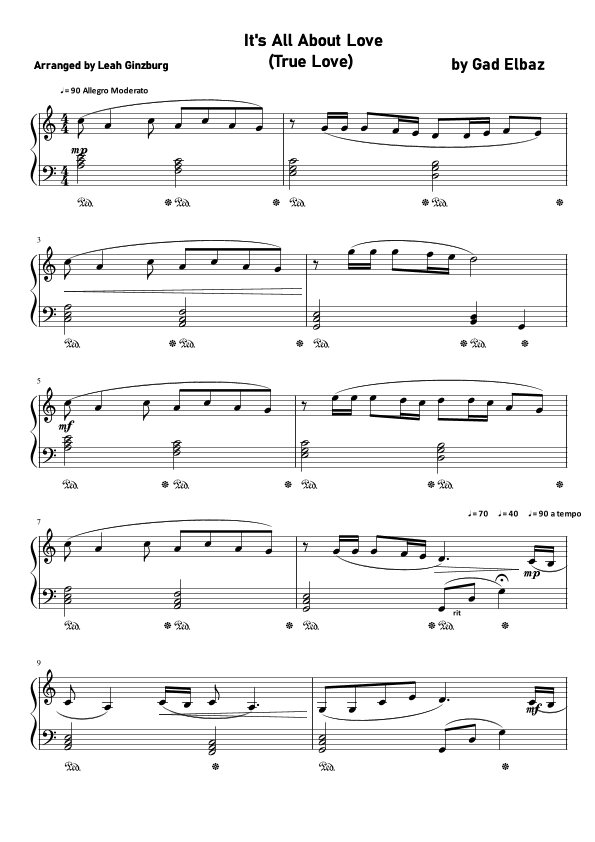 It's All About Love (arr. Leah Ginzburg)