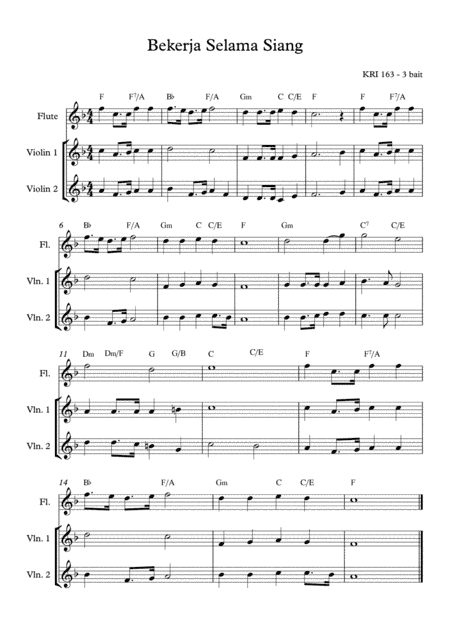 Work, for the Night Is Coming (arr. Angie Wiranata)