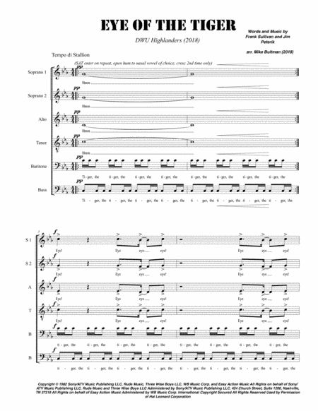 Eye Of The Tiger (arr. Mike Bultman)