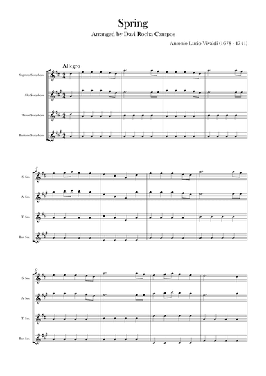 Spring (arr. Davi Rocha Campos)