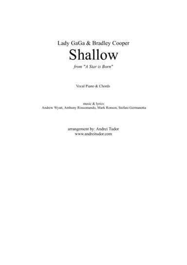 Shallow (arr. Andrei Tudor)