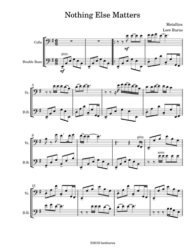 Nothing Else Matters (arr. Lore Burns)