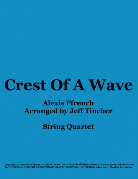 Crest Of A Wave (arr. Jeff Tincher)